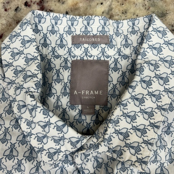 A-Frame Long Sleeve Button Down Men’s L - Picture 3 of 3
